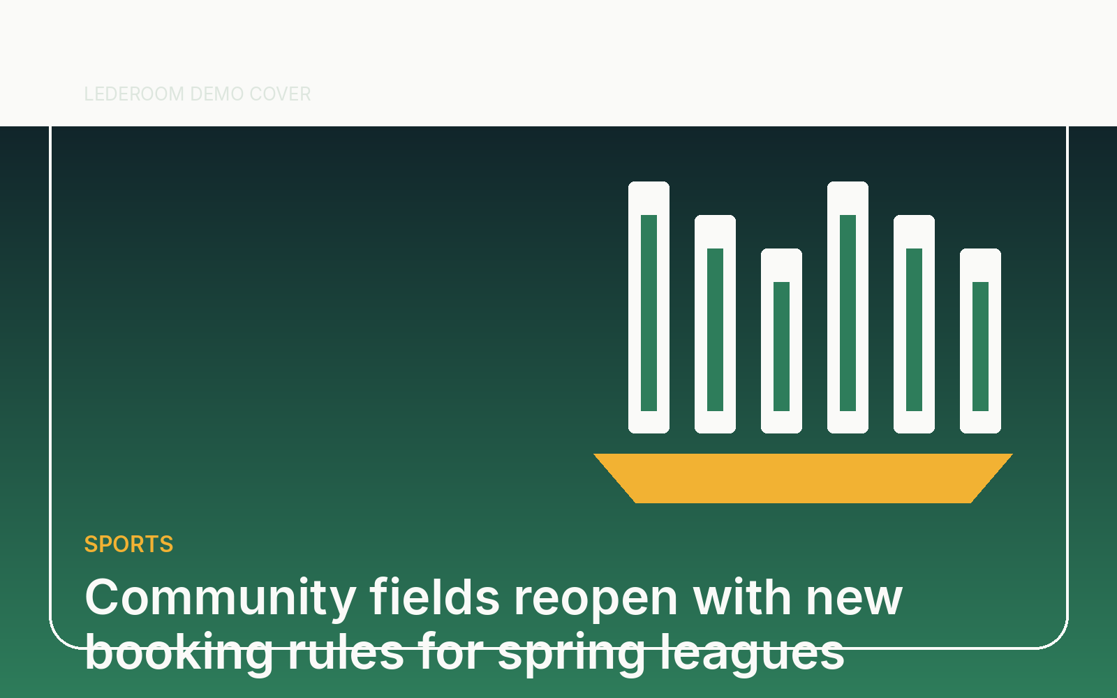 Community fields reopen with new booking rules for spring leagues