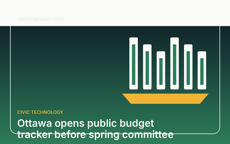 Ottawa opens public budget tracker before spring committee vote