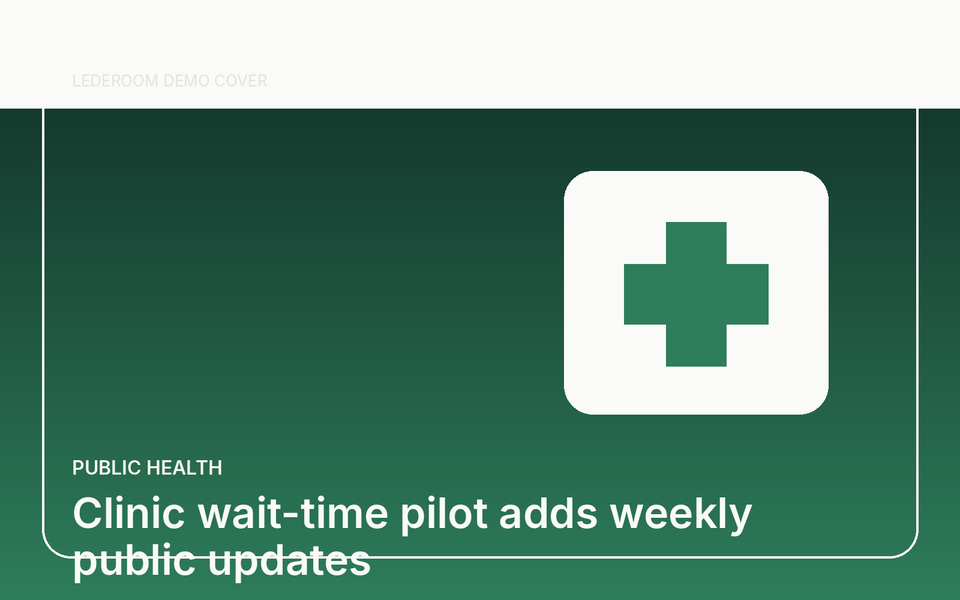Un projet pilote publie chaque semaine les temps d'attente des cliniques